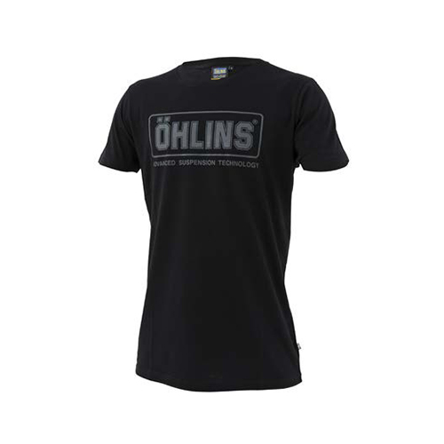 OHLINS T-SHIRT BLACK PRINT S 11306-02